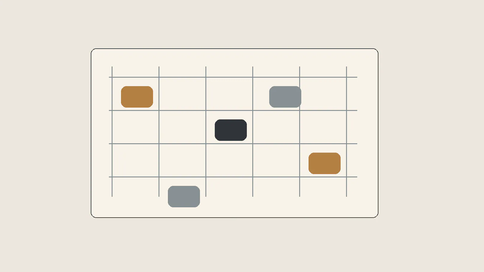 Blank planning sheet, grid ruler and unmarked budget blocks for a website project
