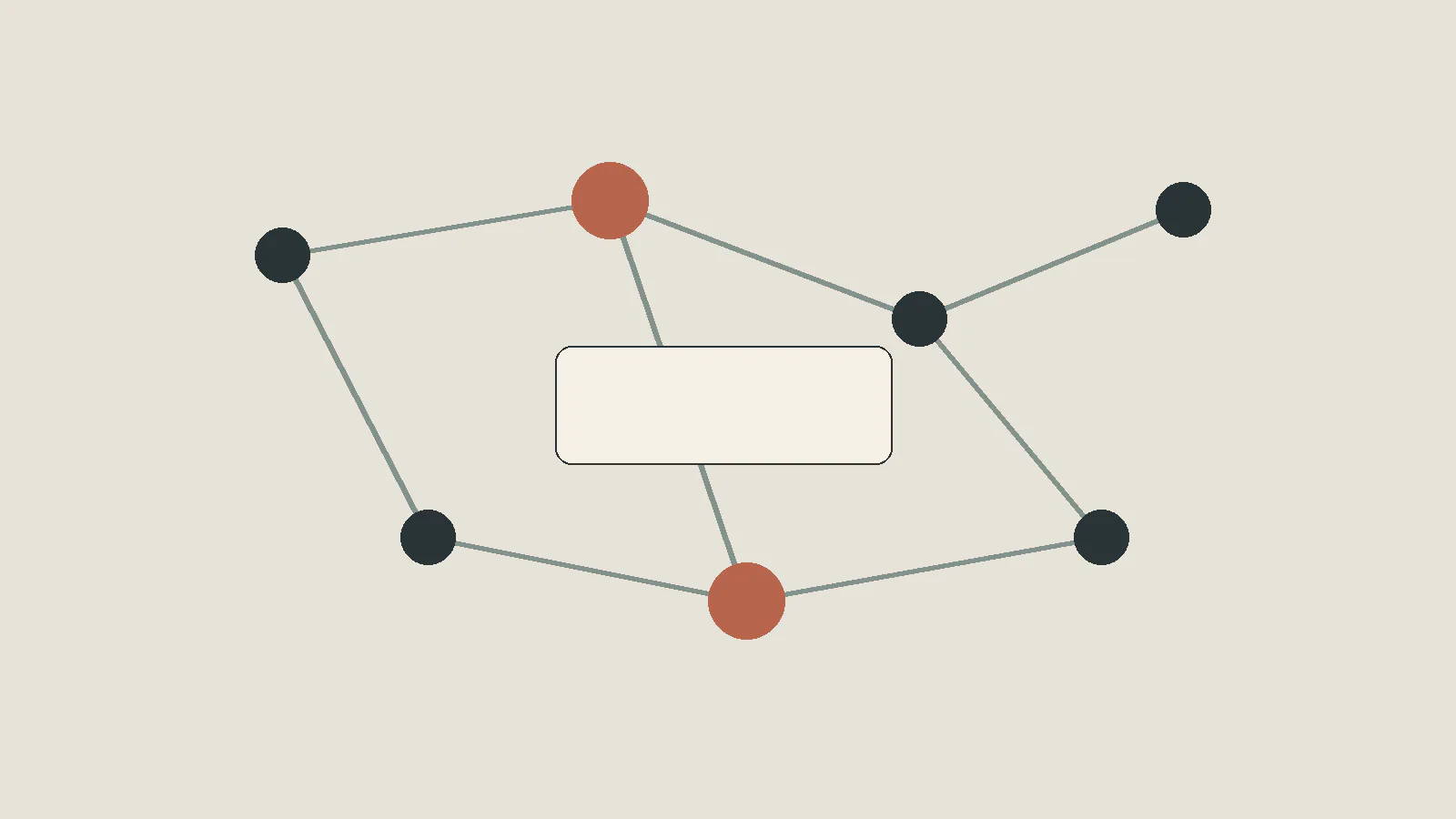 Two connected paper location tabs above an unlabelled service website project brief