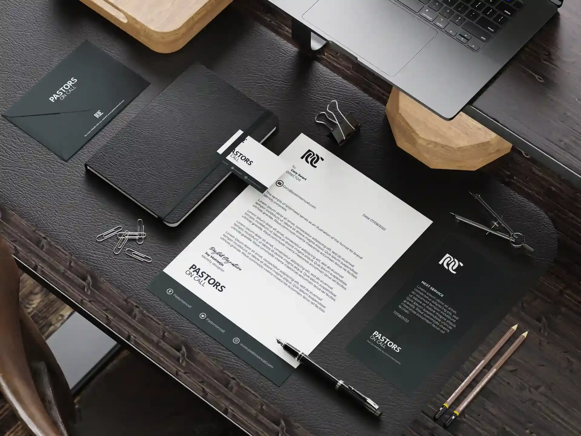 Church organization brand identity stationary suite