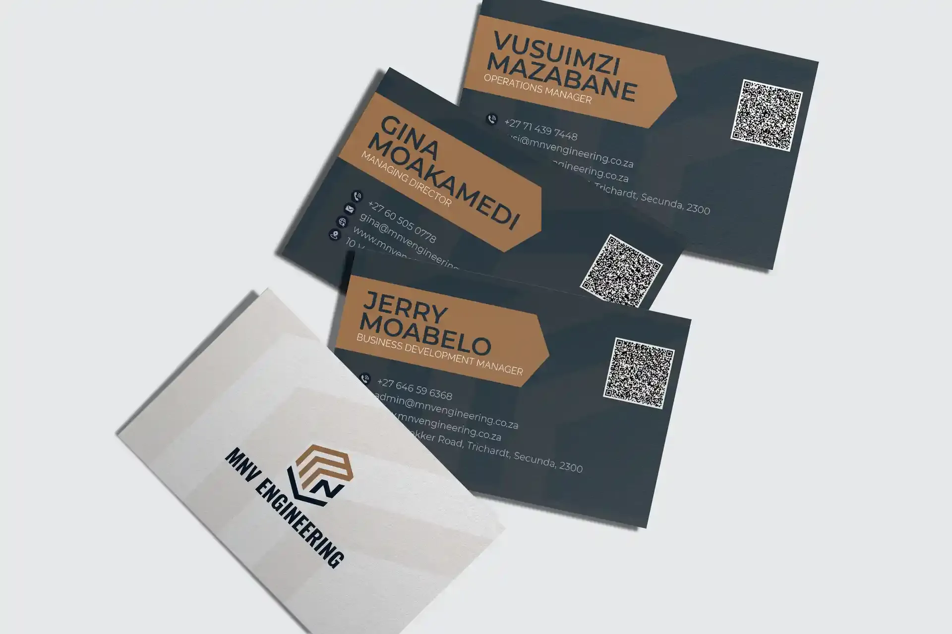 MNV Company professional business card design